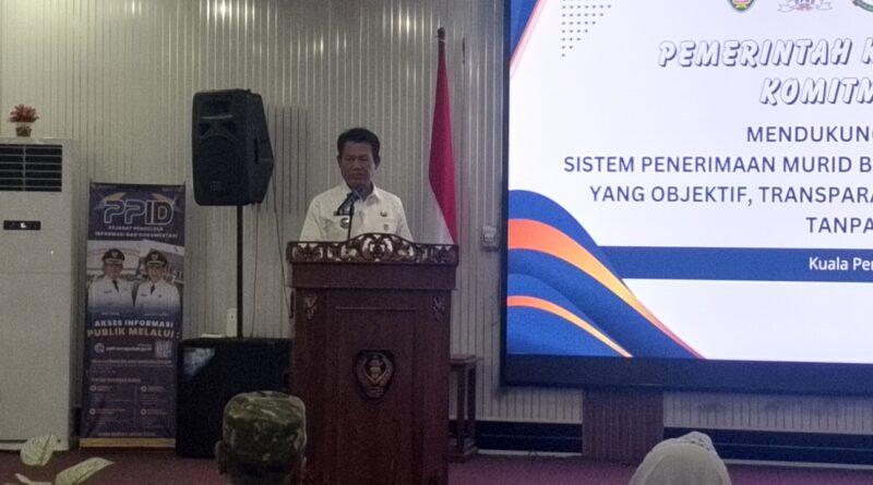 Bupati Seruyan Tegaskan Pelaksanaan SPMB Tahun Ini Sesuai Zonasi