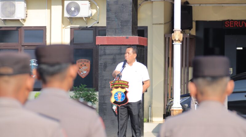 Wakapolres Seruyan Ingatkan Personel Bijak Bermedsos