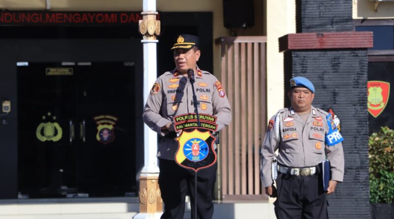 Wakapolres Seruyan Tekankan Pentingnya Patuhi Administrasi Sebagai Bentuk Kedisiplinan