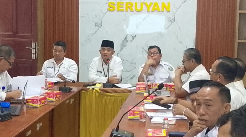 Pemkab Seruyan Bahas Raperbup Tentang RPKD Tahun 2025-2029