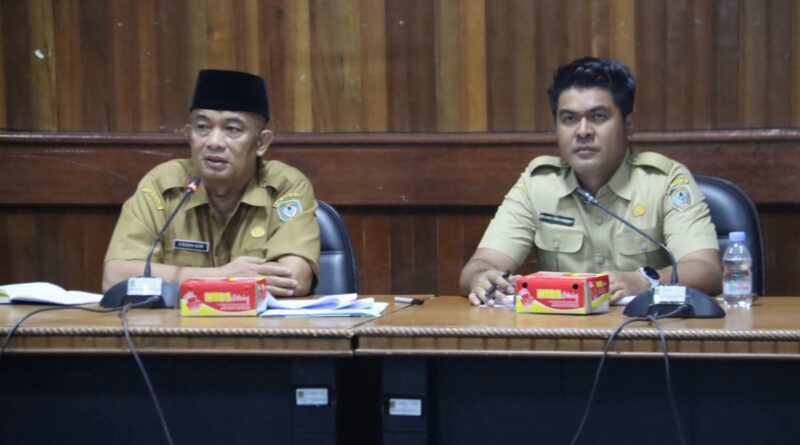 Plt Asisten III Pimpin Rapat Pembentukan Panitia HUT Seruyan Ke-24 dan Kemerdekaan RI Ke-81