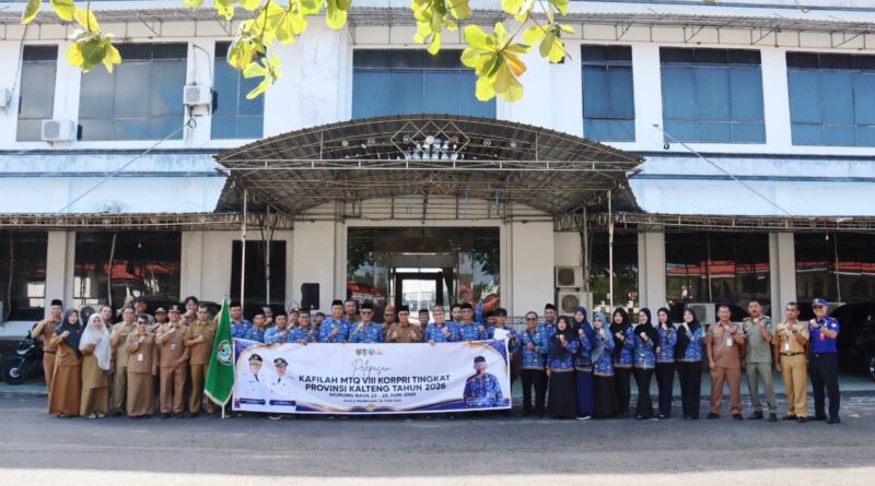 Wakil Bupati Seruyan Lepas Kafilah MTQ VIII KORPRI Tingkat Provinsi