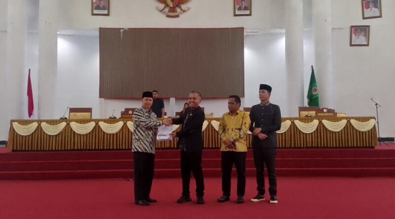 Rancangan KUA PPAS Perubahan TA 2026 Sudah Diparipurnakan, Peningkatan infrastruktur dan Perekonomian Tetap Diprioritaskan