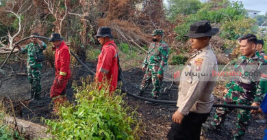 Dandim 1015 Sampit Cek Langsung Penanganan Karhutla di Seruyan